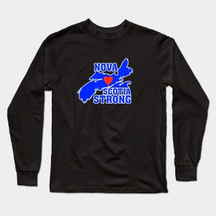 Nova Scotia Strong Ocean Blue Long Sleeve T-Shirt